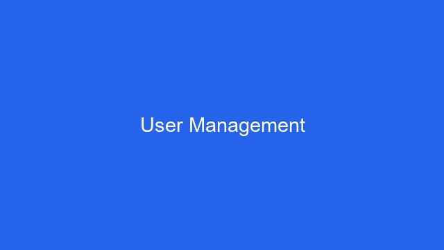 User Management